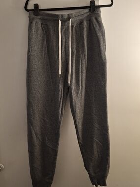 Arizona Jean Company Women's Dark Gray Jogger Sweatpants with White Drawstring
